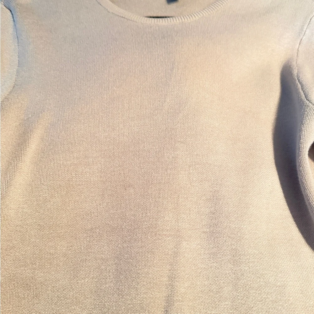 Express Cream Long Sleeve Dress - Picture 4 of 4